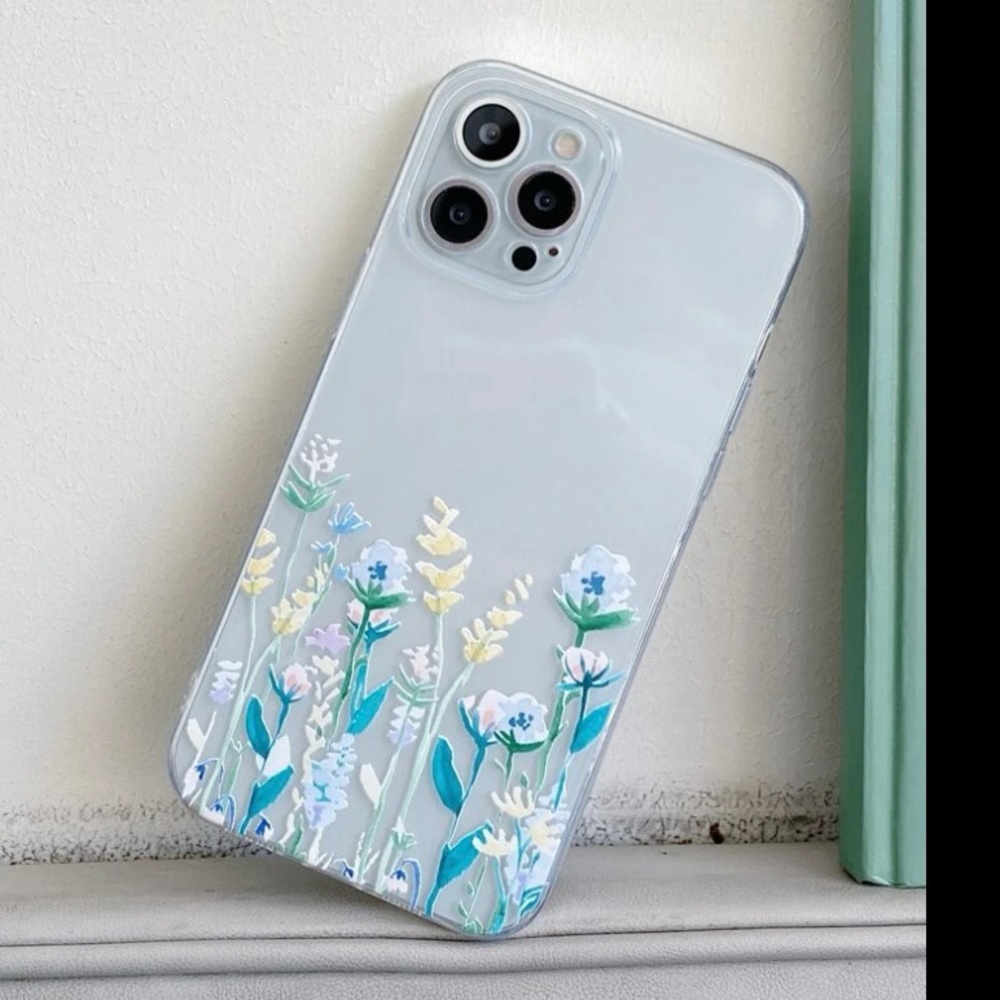 Floral Clear Phone Case IPHONE 11 PRO MAX CUTE LIGHT SOFT COVER APPLE FITTED